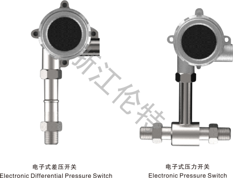 Electronic temperature and pressure (differential pressure) switch